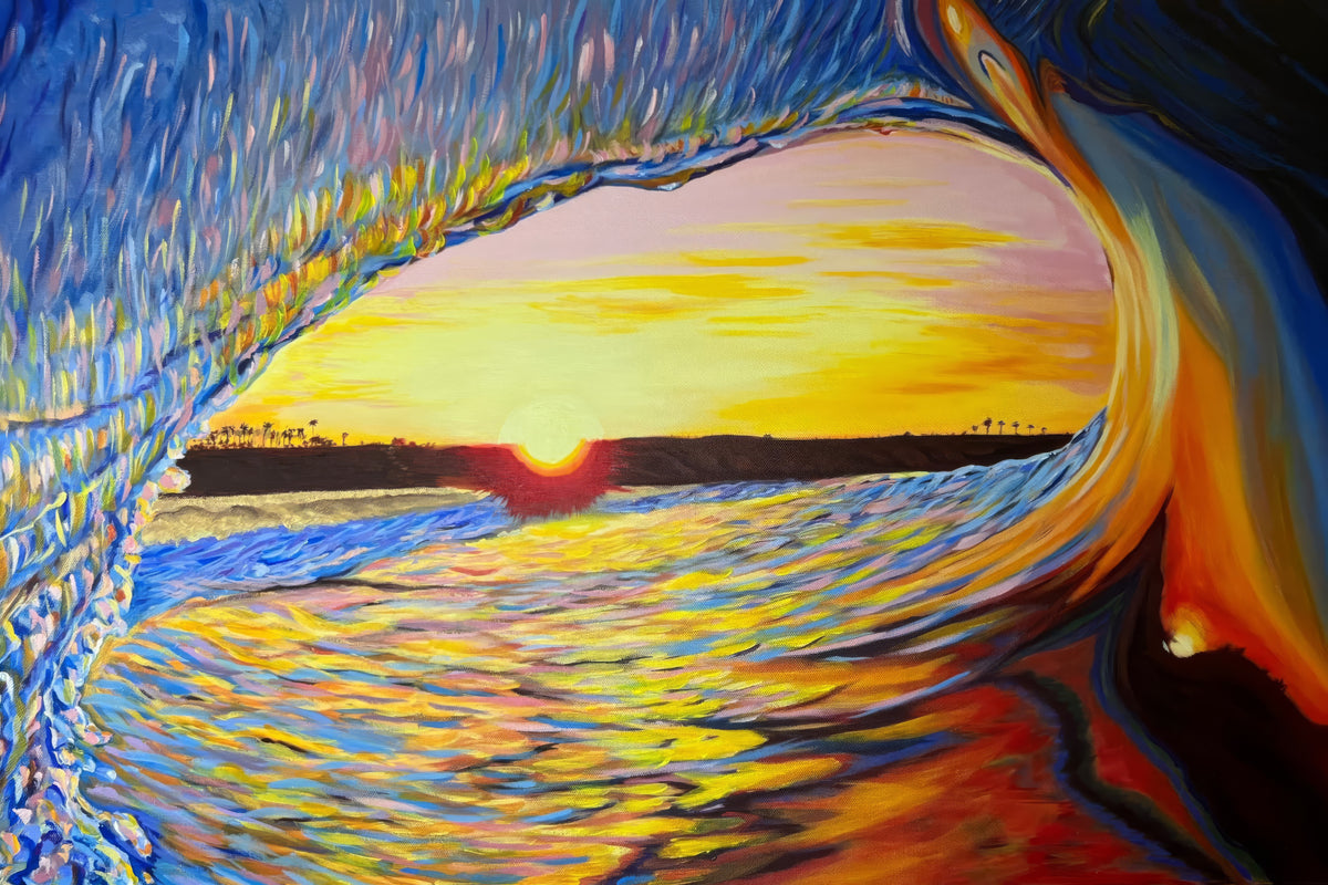 California Sunset – Stretched Canvas Print